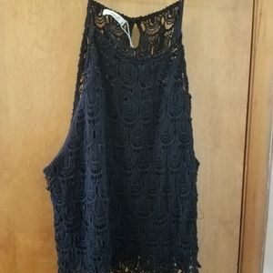 Crochet over layed top